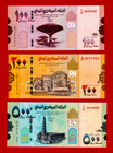 3 Yemen 2018 Unc Banknotes 100 Rials  p-37   200 Rials  p-38    500 Rials  p-39 