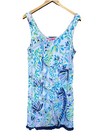 Lilly Pulitzer Size Large Jarrett Romper Resort White Shell Beach Stretchy