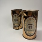 Vintage 1950 Ballantine Ale Flat Top 2 Can Beer Set Newark Nj Single-sided   265