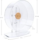 New Silent Hamster Exercise Wheel Dual-bearing Acrylic Running Wheel Large Wide