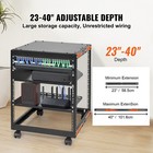 Uimoso 12u Adjustable 4-post Open Frame Server Rack For Network Equipment