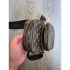 Guess Men s Crossbody Bag Brown Black Quattro G Logo Monogram Shoulder Bag