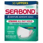Sea Bond Secure Denture Adhesive Seals  Fresh Mint Uppers  Zinc-free  All-day-ho