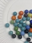 Vintage Bright Color Glass Marbles Lot Of 50 Peewee Size X