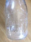 Vintage Glass Milk Bottle Cream Top Dairy Lasalle Illinois Half Pint