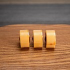 Vintage Midcentury Radio   Tv Knobs 1940s-50s  3pc Plastic 1 4  D Shaft