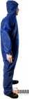 Coverall Hood Elastic Cuffs Ankles Waist Chemical Protective Coveralls Blue 3xl