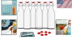 Versatile 16oz Swing Top Glass Bottles With Airtight Seal   Labels Included