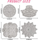 Baroque Floral Decorative Silicone Clay Molds European Relief Scroll Silicone