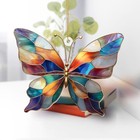 Stained Glass Butterfly Ornament Acrylic     Colorful Suncatcher Window Hanging   