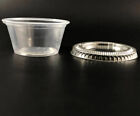 2 Oz Plastic Clear Disposable Portion Cups Sauce Souffle Cup With Lids Bpa Free