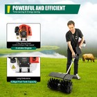 52cc Gas Power Hand Held Sweeper Broom Driveway Turf Artificial Grass Snow Clean