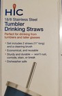 Stainless Steel Tumbler Drinking Straws 11  Long lot 4 W  Brushes Reusable 