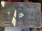 Antique Iron Strong Box Safe Stagecoach Railroad Herring Hall Marvin 1941