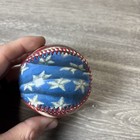 Star And Stripes Baseball Red White   Blue With Stars Patriotic Ball Display Usa