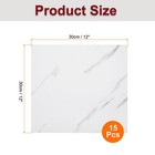 15pcs Peel And Stick Marble Tiles Wall Panel Backsplash 12 x12  C14 Style