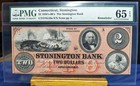 18__ Stonington  Ct -  2 Stonington Bank   there She Blows    - Pmg 65 Epq