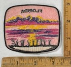 Vintage Florida Sunset Iron On Patch Travel Souvenir