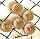 Chanel Vintage Gold Metal Button  25mm  set Of 6 