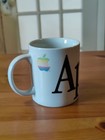 Rare Vintage 80s Apple Macintosh Logo White Coffee Mug W apple Logo  Small Chip 