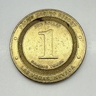 Palms Hotel Casino   1 Slot Gaming Token Las Vegas Nv Nevada Brass 2001