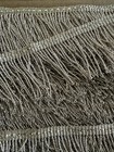 Vintage Antique Victorian Edwardian Silver Fringe Trim