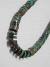 Vintage Navajo   Santo Domingo Indian Turquoise Heishi Beads Necklace