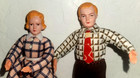 Concord Miniature Dollhouse Dolls 1 12 People  Father   Mother  Vintage