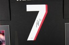 Bijan Robinson Signed autographed Custom Jersey In 35x43 Frame  - Jsa
