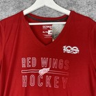 Adidas Nhl Official Women s Detroit Red Wings 100 Anniversary Tee Nwt Size Xl