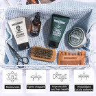 Beard Growth Kit For Men Beard Care Set 8pcs With Traveling Bag Beard Grooming W