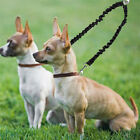 Strong Nylon 2 Way Dog Coupler Leash Bungee Double Lead Twin Two Dogs Walking