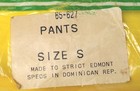 Vintage Edmont Wet Wear Pants Small Rain Chemical Protection Yellow Heavy Duty 