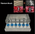 6pcs Dental High Quality Titanium Brush Debridement Peri-implantitis Implant