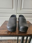 Dansko Professional Black Oiled Leather Slip On Clogs Comfort Work Shoes Granola