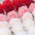 Artificial Red Foam Roses     Velvet Diy Wedding Flower Set