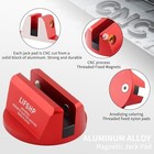 Universal Aluminum Grooved Magnetic Jack Pad  Jacking Puck Pinch Weld Frame Red