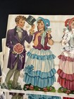 Lot Of 8 Full Sheets Vtg Pzb Victorian 1321 Die Cut Paper Scrap Germany