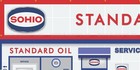 Sohio Standard Oil Gas Service Station Scene Gas Pump Wall Mural Sign Banner Art