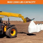 Clamp On Debris Pallet Forks To 48  Bucket 2500lbs Heavy Duty 5 Fork Tines