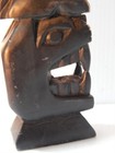 Vintage 9   Genuine Argillite Haida Indian Nw Coast Canada Totem Pole Model - A 