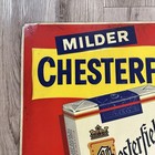 Vintage Chesterfield Cigarettes Metal Advertising Sign They Satisfy 23x29