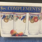 Vintage Complements By Indiana Glass Cooler Glasses - 8-16 Oz   Made In The Us