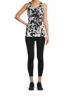 Warner   s No Muffin Top Smoothing Seamless Cropped Leggings  Black  Size Xs