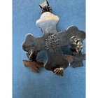 Vtg Taxco Mexico 925 Sterling Silver Turquoise Yalalag Cross Pendant Chandelier