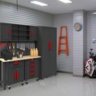 Torin Garage Storage Cabinets System  6-pcs Workshop Cabinet Set In Black
