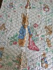 Vintage Beatrix Potter Peter Rabbit Quilted Baby Nursery Fabric Panel 1993