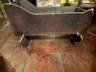 Antique Original Shaker Primitive Handmade Wood Cradle Original Doll Or Newborn