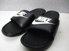 Nike Benassi Jdi Black White Mens Sz 12 Slides Sandals Flip Flop
