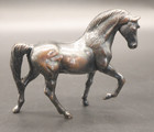 Rare Vintage Solid Bronze Horse Figurine Miniature Metal Sculpture Collectible